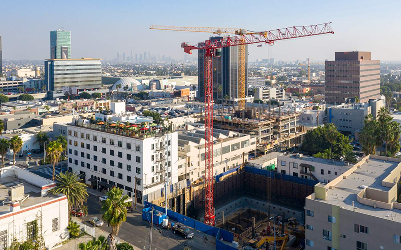 Photo of a lot with a builing construction